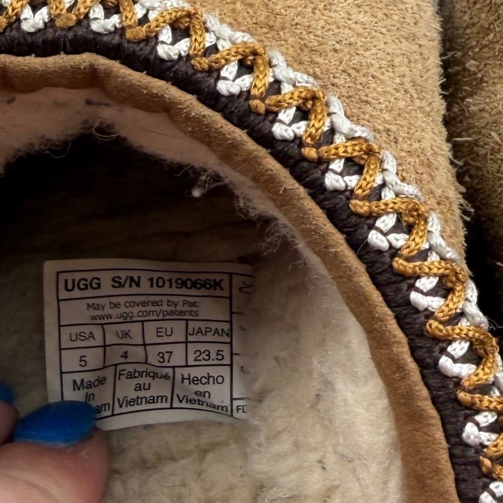Ugg Vintage Chestnut Tasman 2 Slippers Women's Size 5 - Picture 6 of 11